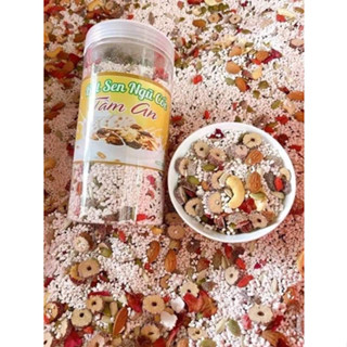 2 Hộp bột củ sen - Tặng táo mix hạt Tâm An 500g dưỡng nhan , ngũ cốc giảm_cân ăn kiêng , giảm mỡ