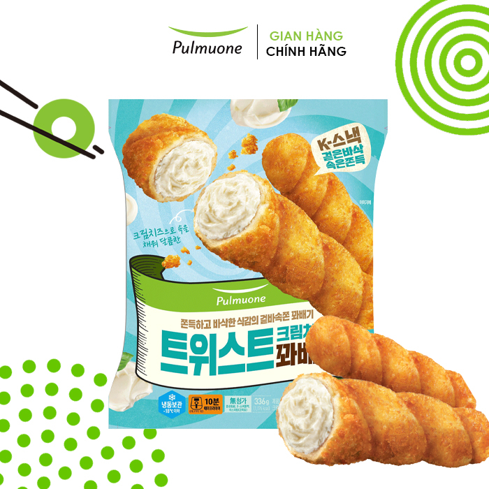 Bánh quẩy xoắn nhân phô mai kem Pulmuone 336 g