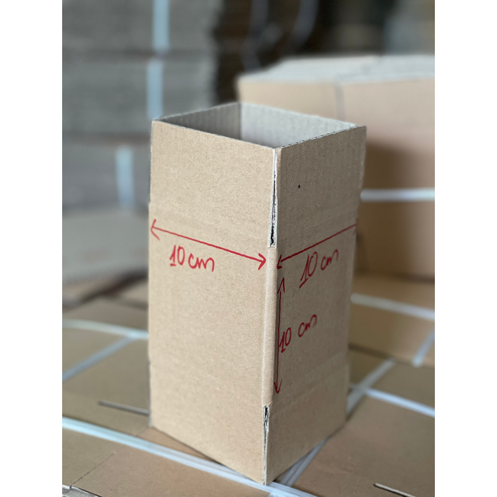 Combo 10 Hộp carton 10x10x10 hộp shipcod – thùng carton đóng gói – hộp carton đóng hàng Carton AT