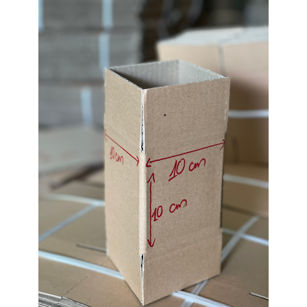 Combo 10 Hộp carton 10x10x10 hộp shipcod – thùng carton đóng gói – hộp carton đóng hàng Carton AT