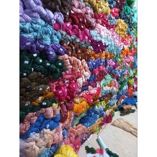 1KG CHỈ THÊU COTTON , MỀM MỊN, KO PHAI MÀU
