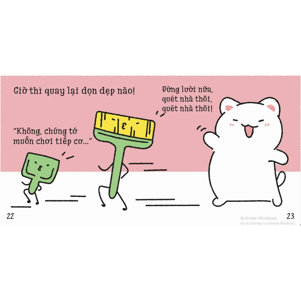 Sách Ehon - Maru quét nhà - Dành cho bé từ 2-8 tuổi