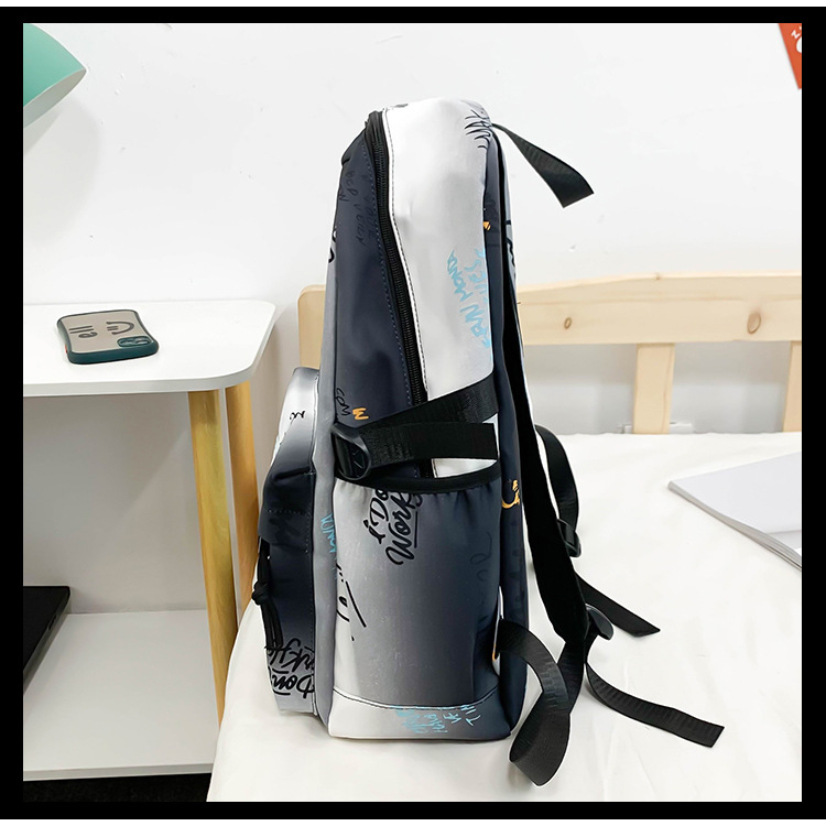Balo đi học đi làm thời trang Graffiti Unisex họa tiết Size 45cm