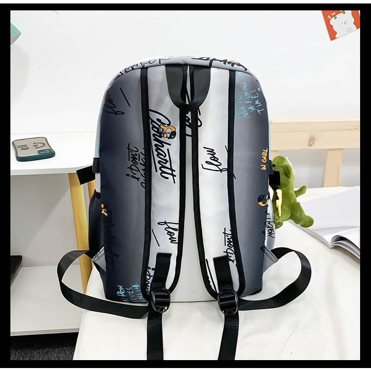 Balo đi học đi làm thời trang Graffiti Unisex họa tiết Size 45cm