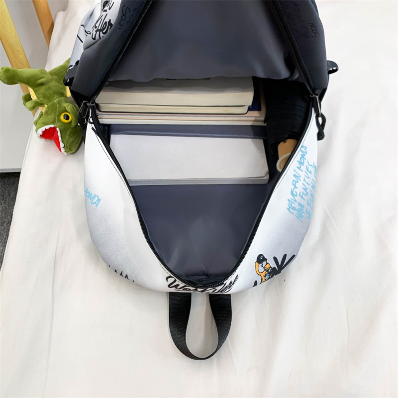 Balo đi học đi làm thời trang Graffiti Unisex họa tiết Size 45cm