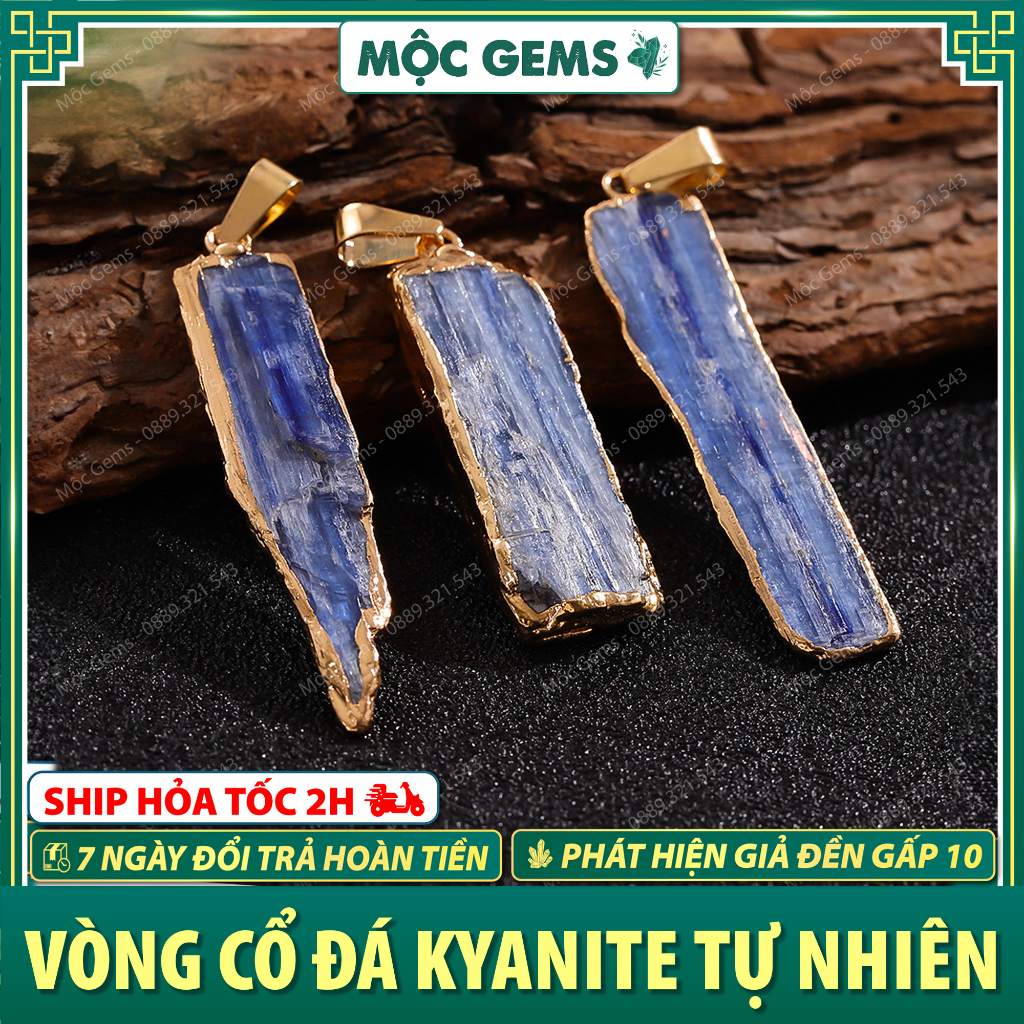 Vòng Cổ Đá Kyanite Thô Giúp Trấn An Tinh Thần & Làm Dịu Tâm Trí