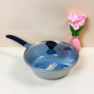Chảo Đá Stone Cao Cấp Sâu Lòng Đáy Phẳng LocknLock LCA6305D 30cm (hàng chính hãng)