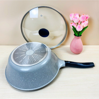 Chảo Đá Stone Cao Cấp Sâu Lòng Đáy Phẳng LocknLock LCA6305D 30cm (hàng chính hãng)