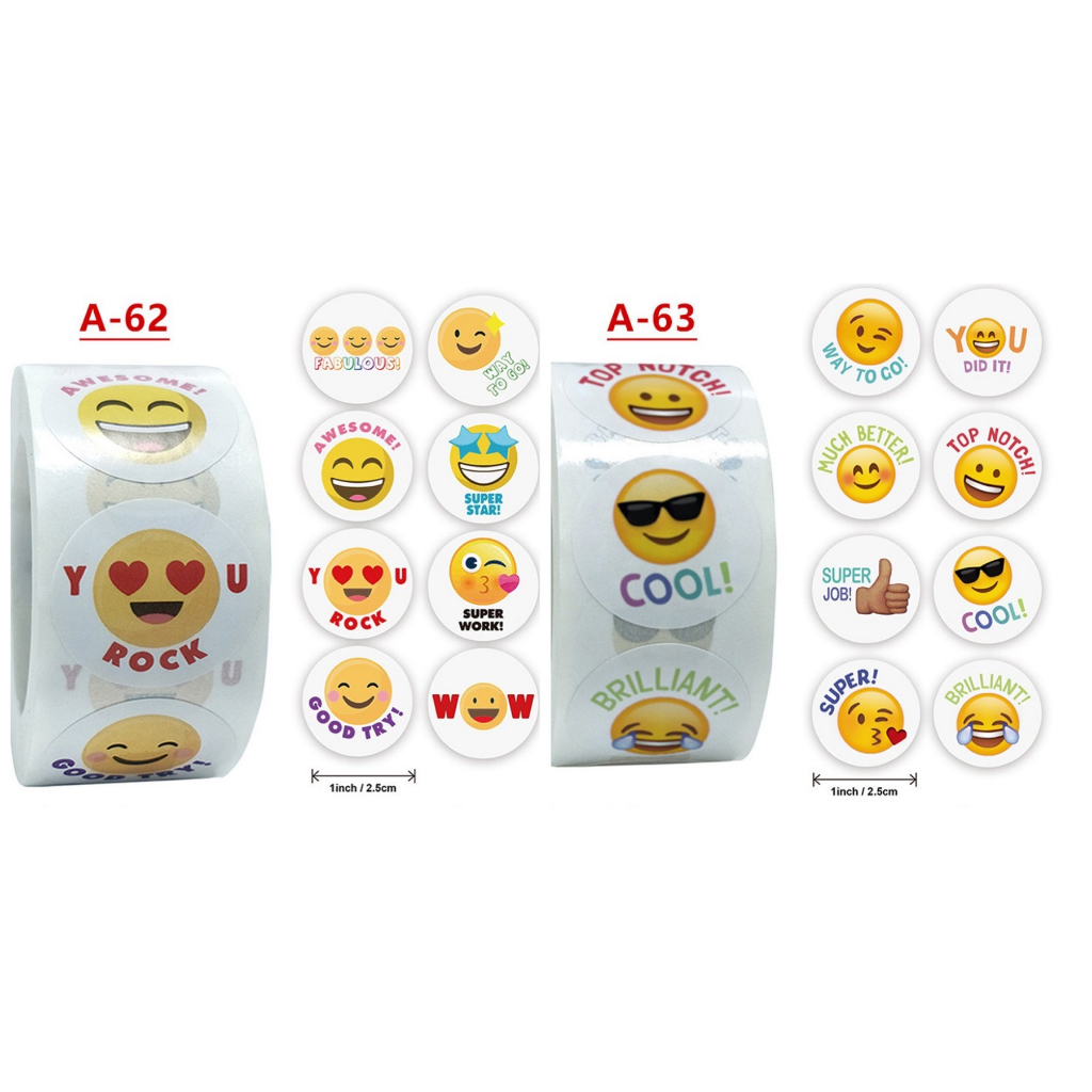 50 Tem nhãn dán Sticker thank you size 2.5cm và 3.8cm