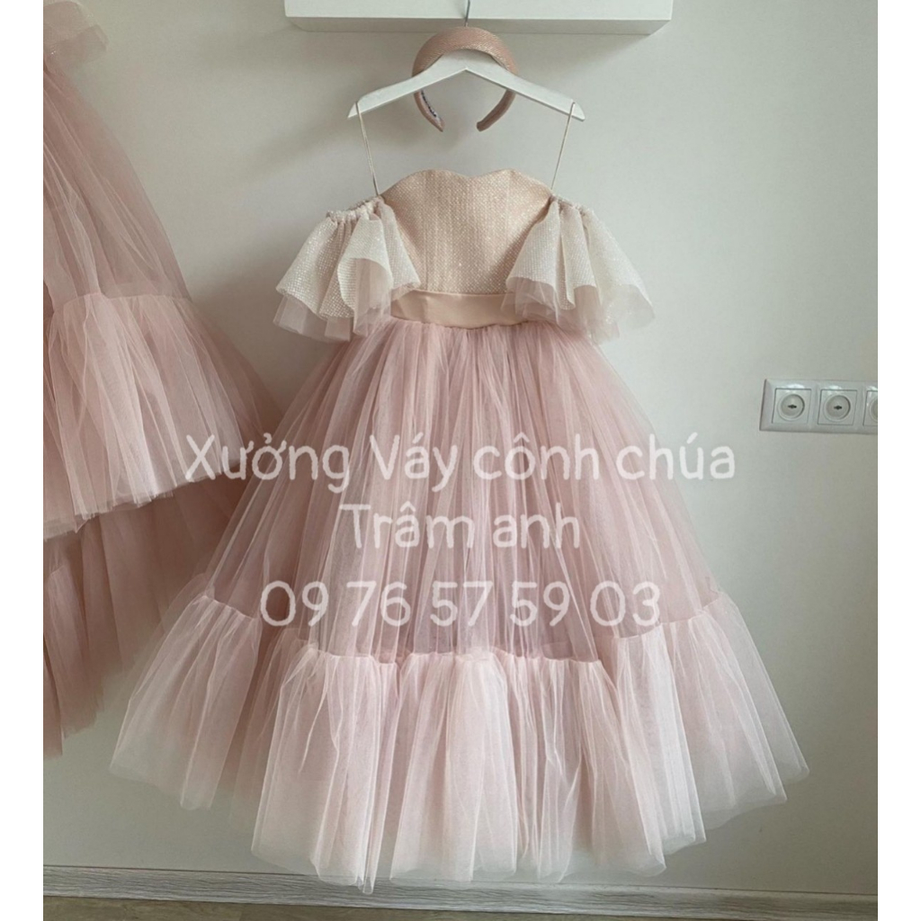 Váy công chúa tiểu thư sang chảnh cho bé gái