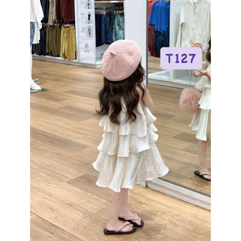 VÁY DÂY NHIỀU TẦNG CHO BÉ GÁI ĐI BIỂN ĐI TIỆC