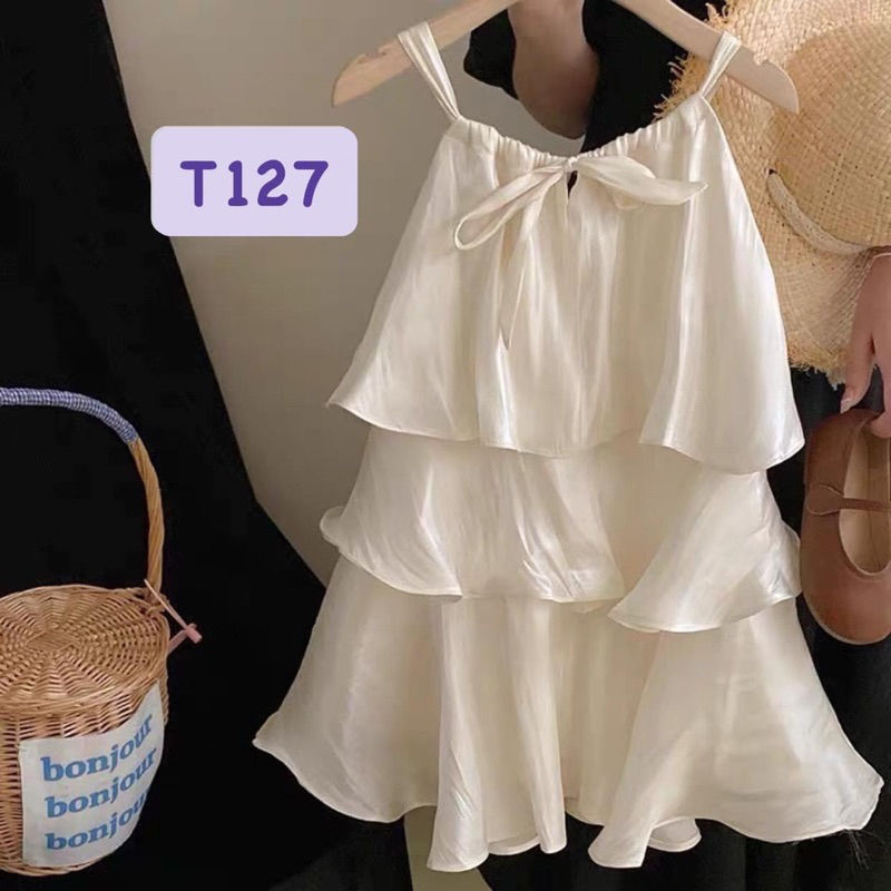 VÁY DÂY NHIỀU TẦNG CHO BÉ GÁI ĐI BIỂN ĐI TIỆC