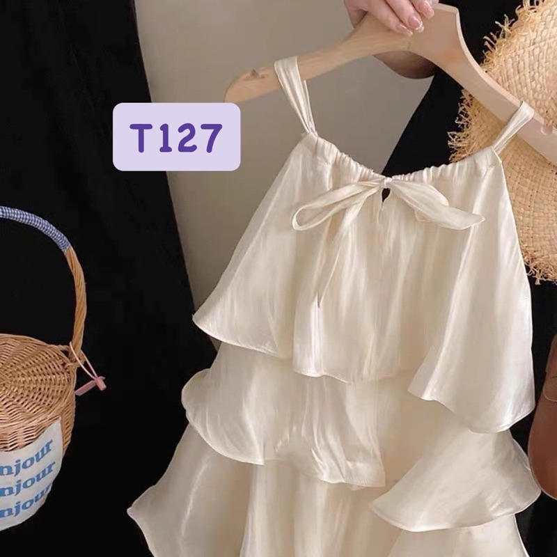 VÁY DÂY NHIỀU TẦNG CHO BÉ GÁI ĐI BIỂN ĐI TIỆC
