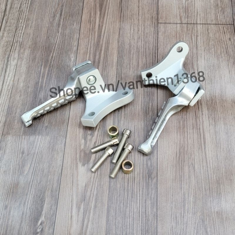 Bộ Gác Chân Sau Malay EXCITER 150-155 Kèm Bas Nhôm CNC Gắn Như Zin