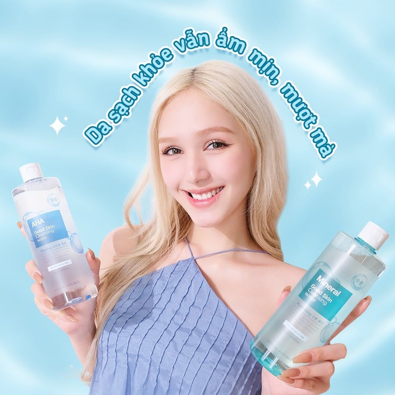 Nature Republic Nước tẩy trang Good Skin AHA Cleansing Water 500ml