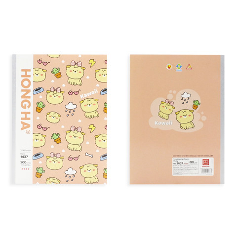 Vở kẻ ngang Hồng Hà 200 trang Study Oringa 1437