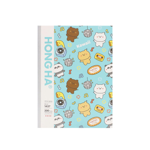 Vở kẻ ngang Hồng Hà 200 trang Study Oringa 1437