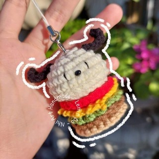 Móc Khóa Len Hamburger | Móc Khóa len Hamburger