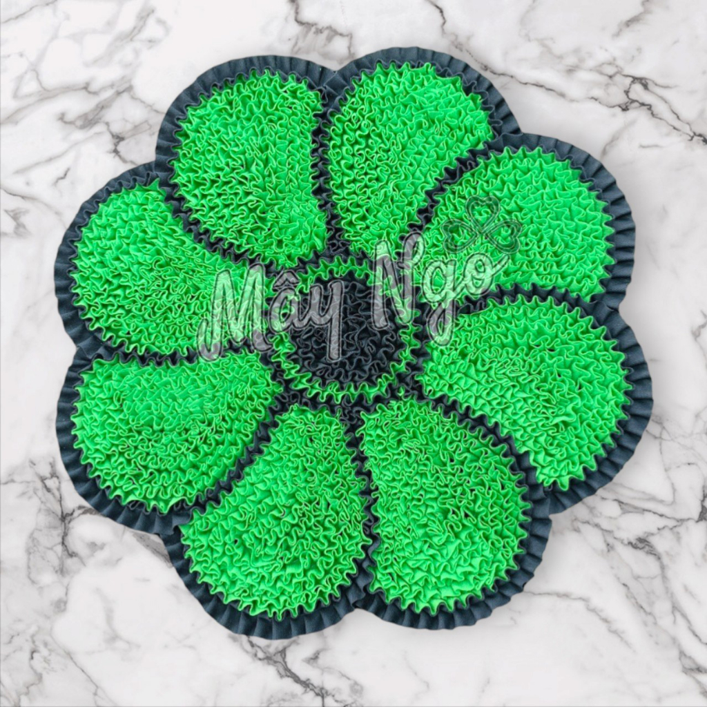 Thảm lau chân hình hoa 8 cánh thảm siêu thấm