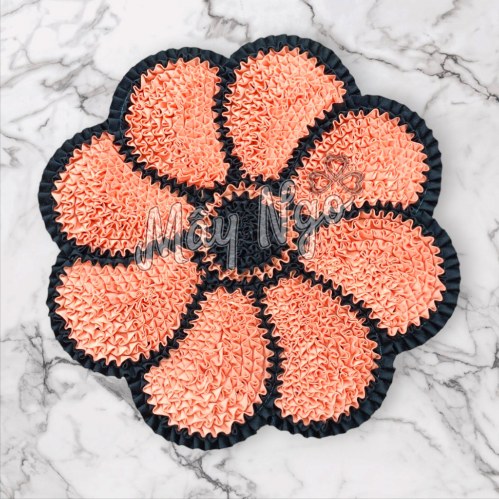 Thảm lau chân hình hoa 8 cánh thảm siêu thấm