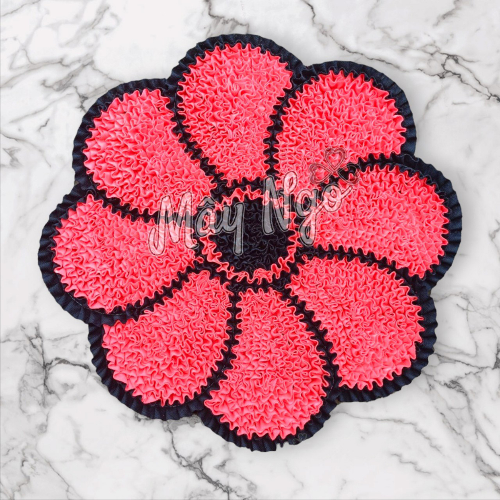 Thảm lau chân hình hoa 8 cánh thảm siêu thấm