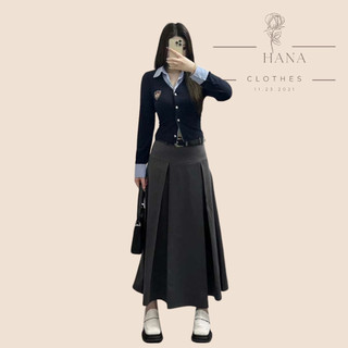 Chân Váy Dài 2 Ly Hang Loại 1 Chất Ruby Đẹp Chuan Form ( không kèm đai lưng)