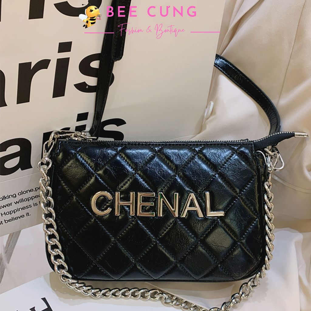 Túi chan.nel, túi đeo chéo kẹp nách B3 phong cách trẻ trung rẻ đẹp đi chơi chơi đi tiệc bee cưng