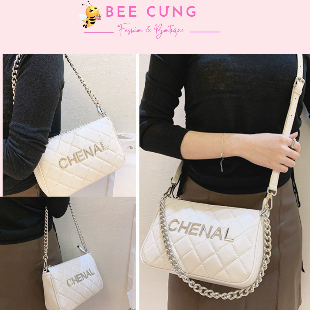 Túi chan.nel, túi đeo chéo kẹp nách B3 phong cách trẻ trung rẻ đẹp đi chơi chơi đi tiệc bee cưng