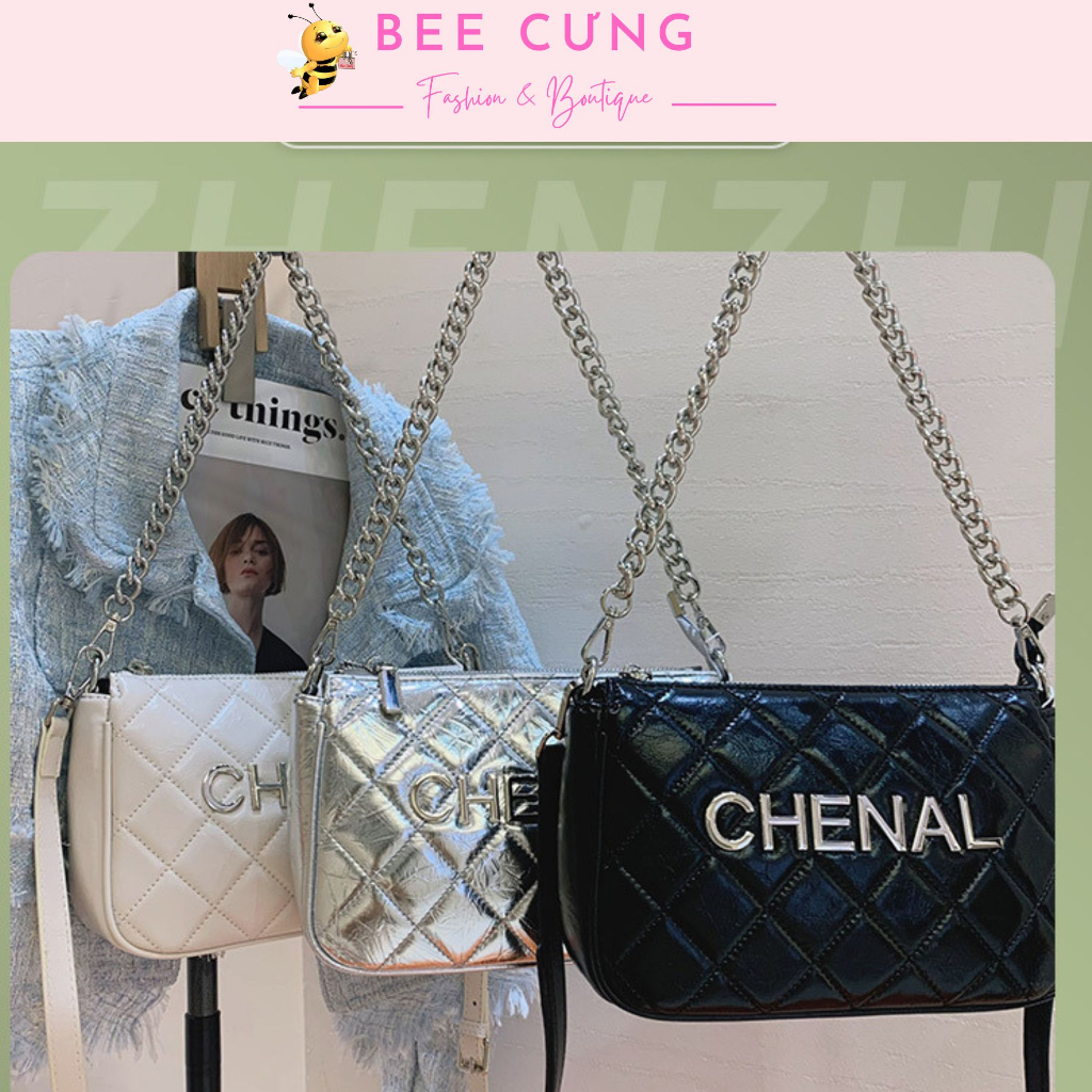 Túi chan.nel, túi đeo chéo kẹp nách B3 phong cách trẻ trung rẻ đẹp đi chơi chơi đi tiệc bee cưng