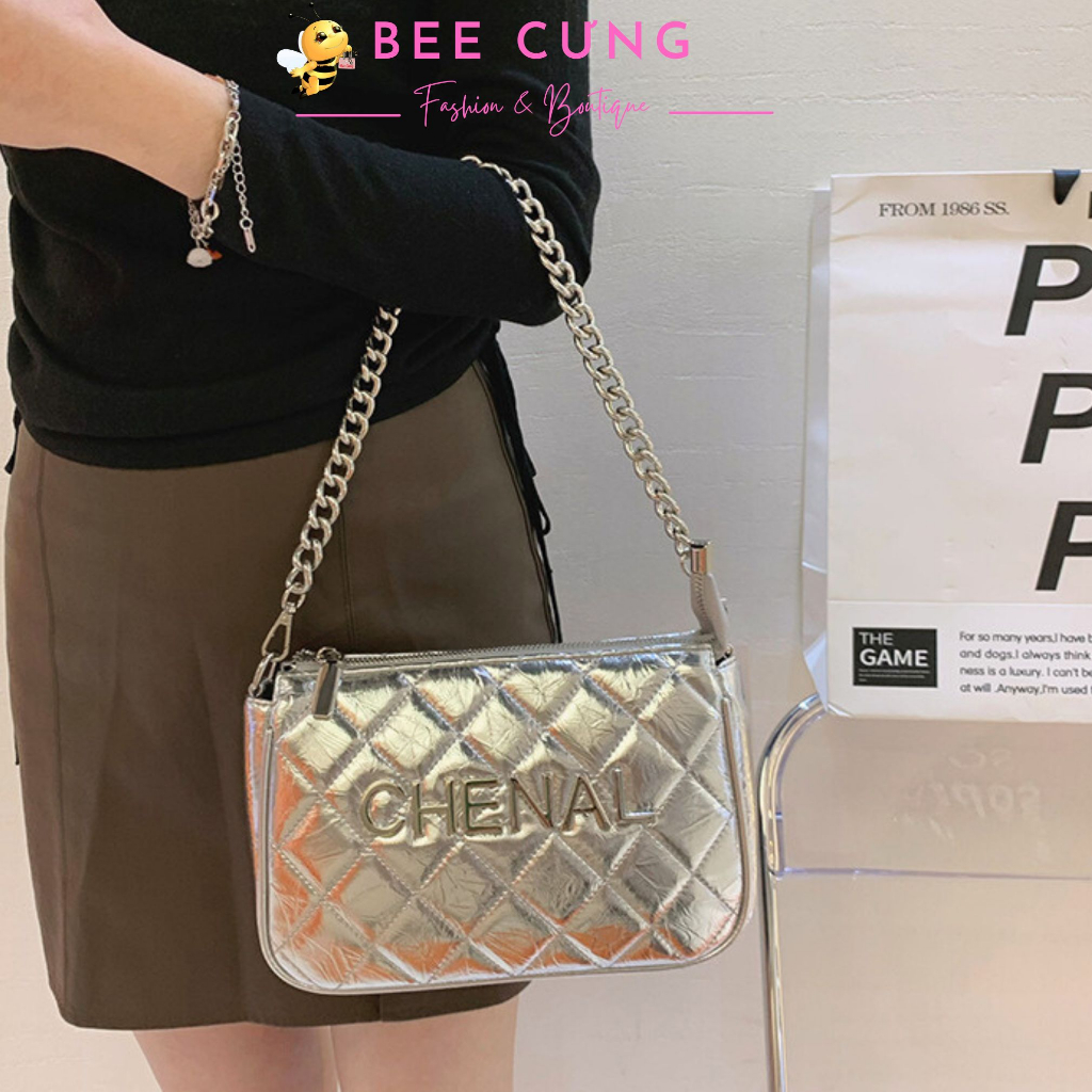 Túi chan.nel, túi đeo chéo kẹp nách B3 phong cách trẻ trung rẻ đẹp đi chơi chơi đi tiệc bee cưng