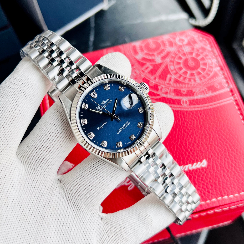 Đồng hồ Nam dây thép Olym Pianus OP89322GS-X Size 40mm kính sapphire Bảo hành 5 năm Hyma watch