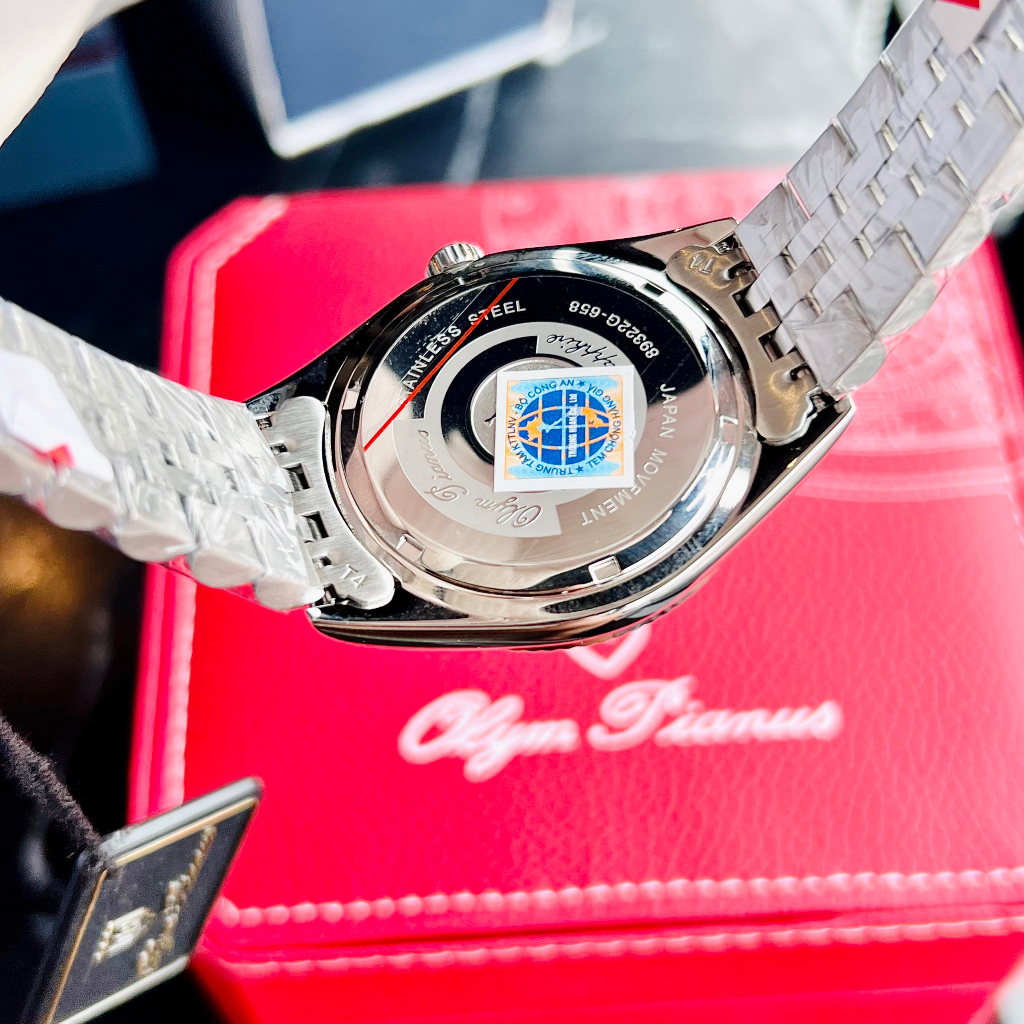 Đồng hồ Nam dây thép Olym Pianus OP89322GS-X Size 40mm kính sapphire Bảo hành 5 năm Hyma watch