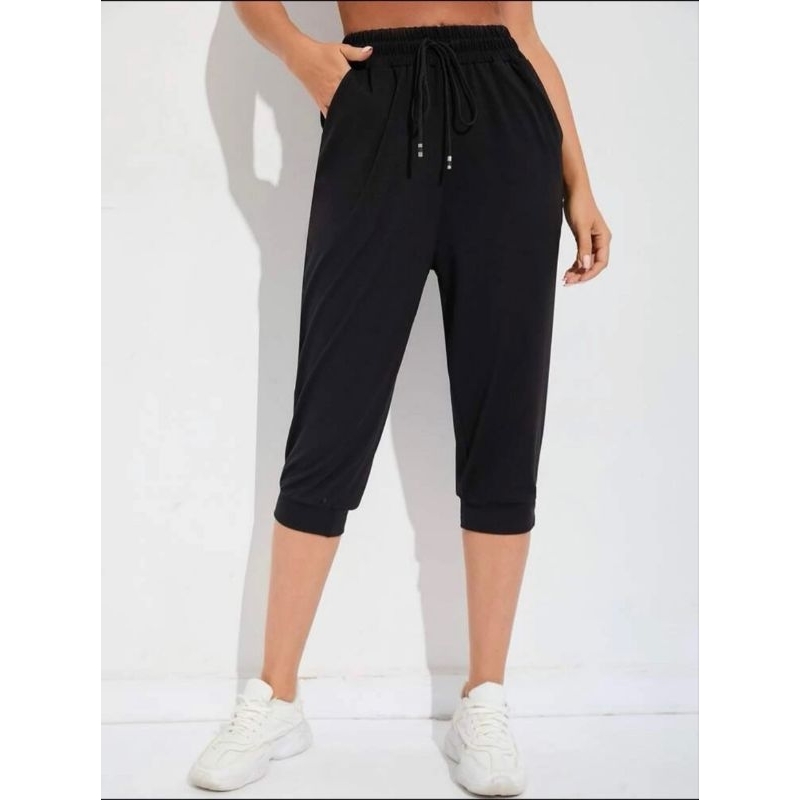Quần jogger lửng nữ trơn đơn giản cực đẹp, form thun co giãn 4c thấm hút tốt