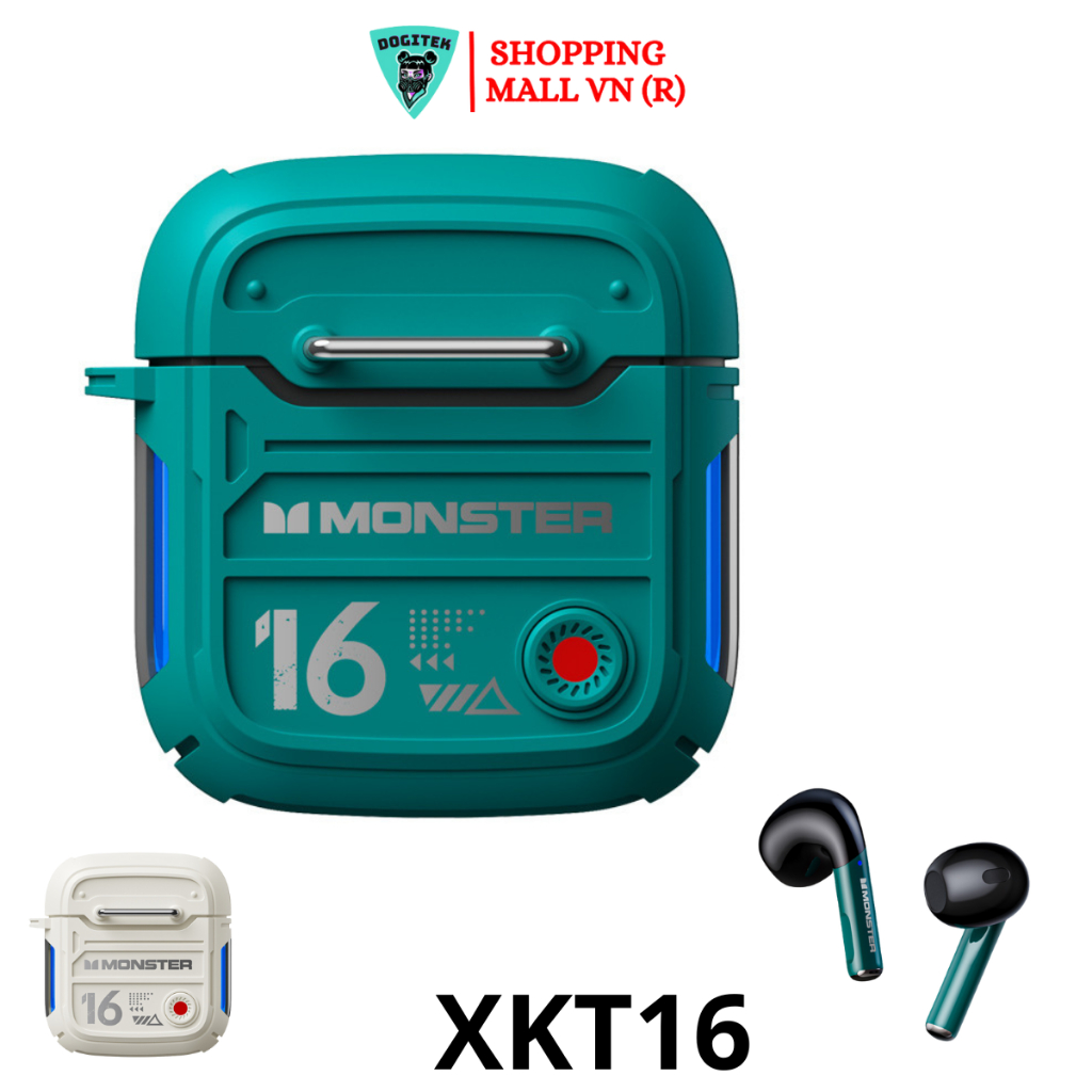 Tai Nghe Bluetooth Không Dây  XKT16 . Kiểu Dáng Độc Đáo ,Âm Thanh Sắc Nét , Độ Trễ Cực Thấp  Pin Trâu BH Lỗi 1 Đổi 1.