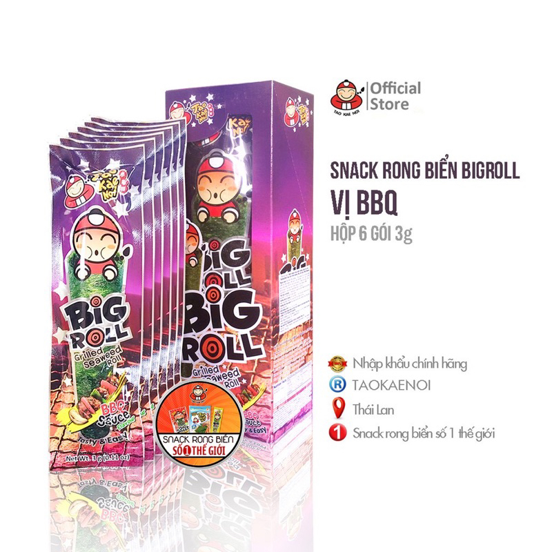 Rong biển Big Roll gói 3gr
