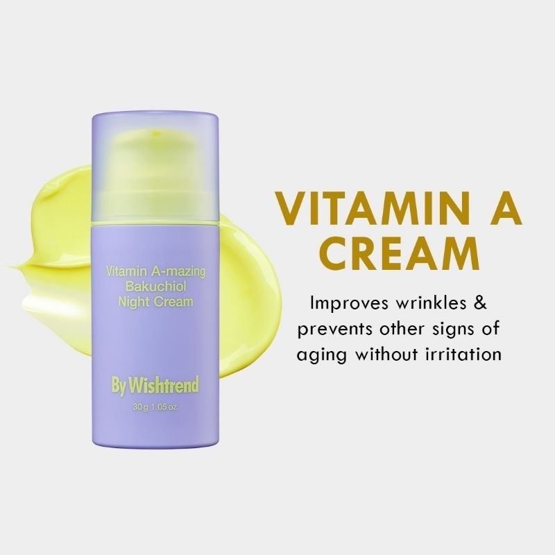 [Gom Sale] Kem Dưỡng Sáng Da By Wishtrend Vitamin 75 Maximizing Cream, Vitamin A-Mazing Bakuchiol Night Cream