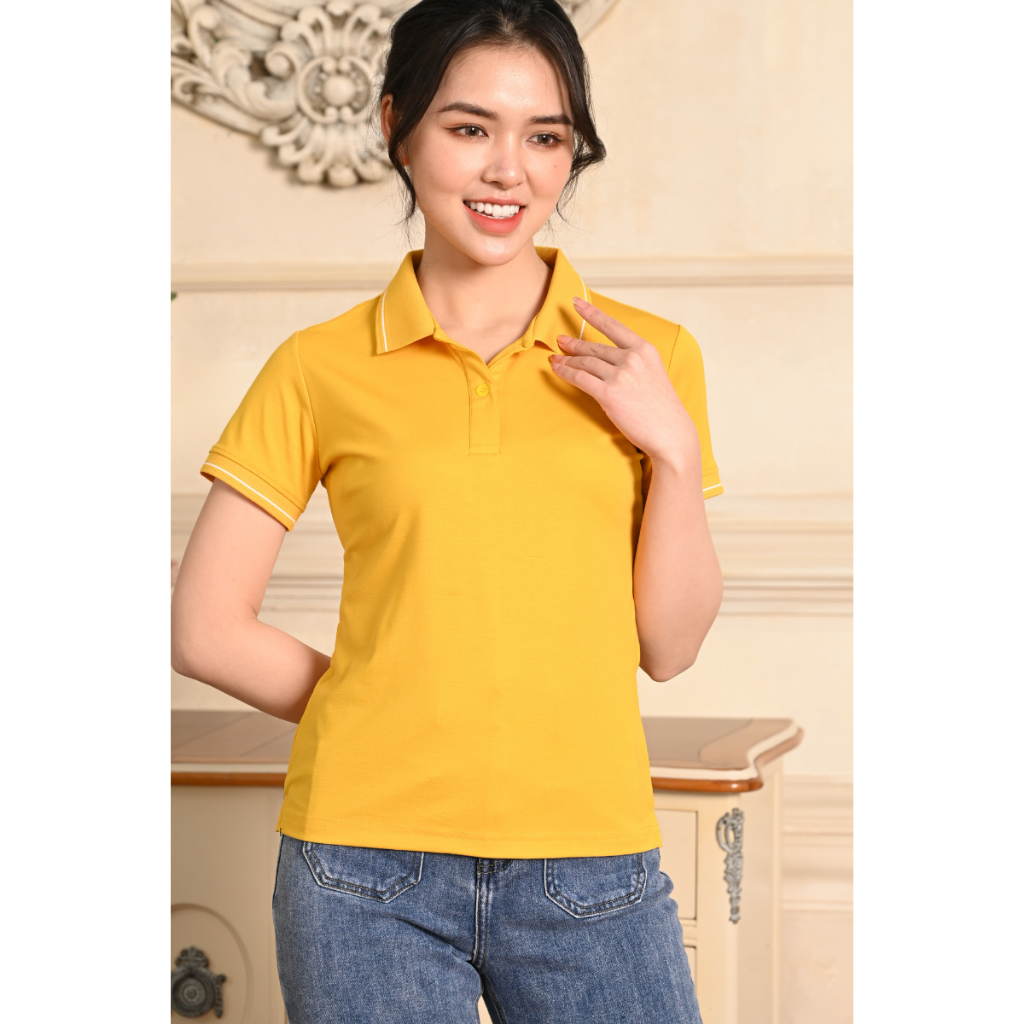 Áo phông có cổ BELEX nữ tay ngắn vải cotton ,áo thun polo cổ bẻ phông thoáng mát mềm mịn | BigBuy360 - bigbuy360.vn