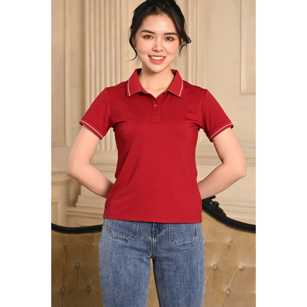 Áo phông có cổ BELEX nữ tay ngắn vải cotton ,áo thun polo cổ bẻ phông thoáng mát mềm mịn | BigBuy360 - bigbuy360.vn