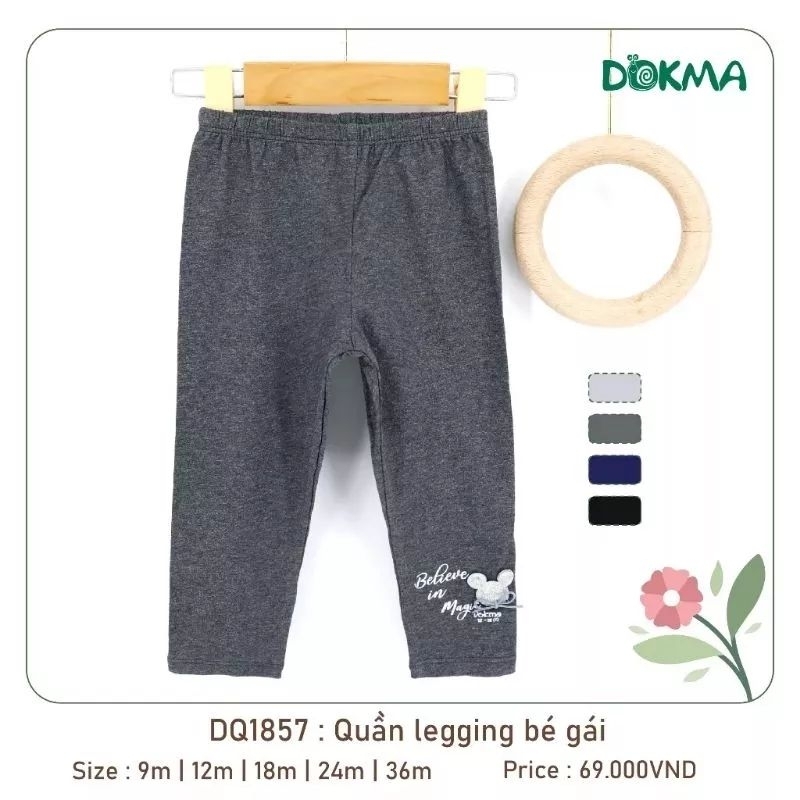 Quần legging bé gái Dokma 9-36M mã DQ789, DQ1857