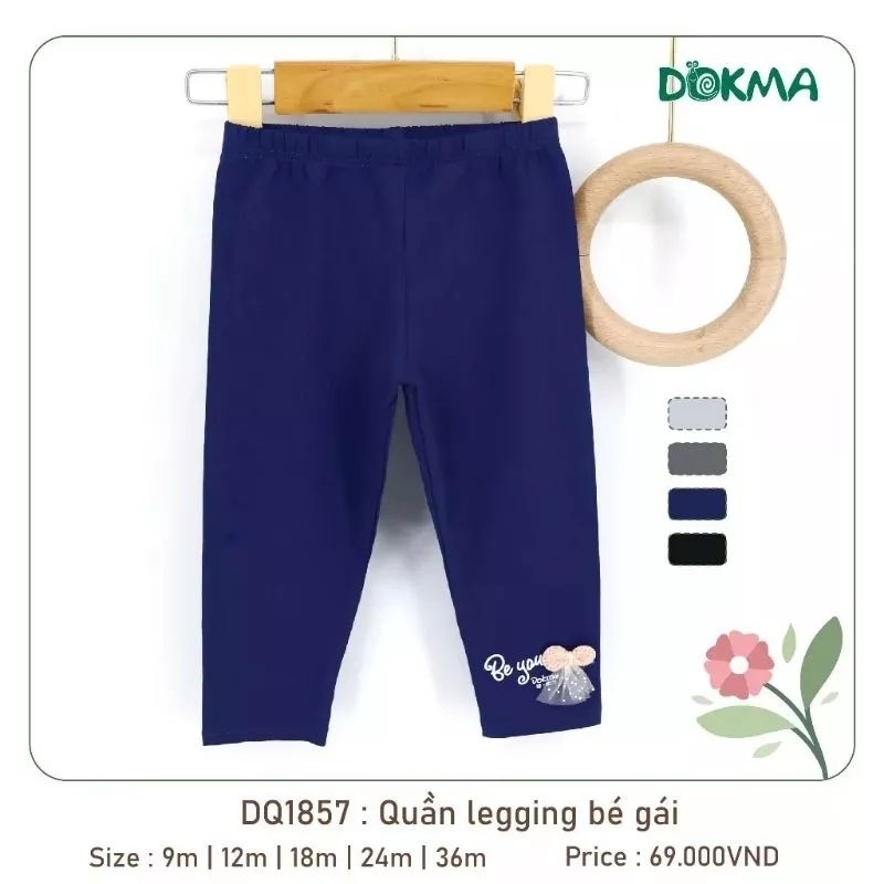 Quần legging bé gái Dokma 9-36M mã DQ789, DQ1857
