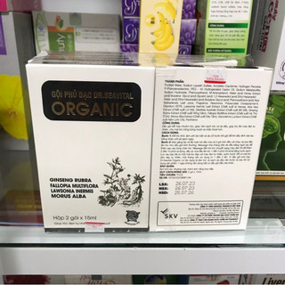 Dầu gội phủ bạc đen tóc DR.SEAVITAL ORGANIC( hộp 2gói x 15ml)