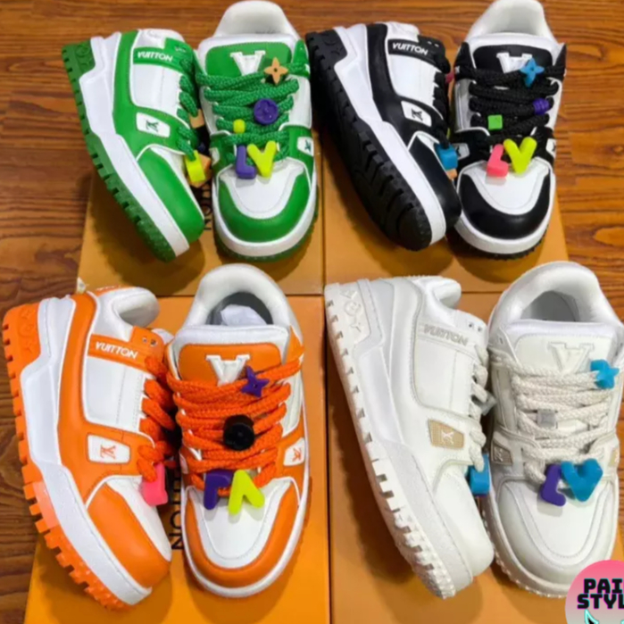 Giày Trainer Maxi Louis Vuitton " LV " tăng chiều cao cho nam nữ