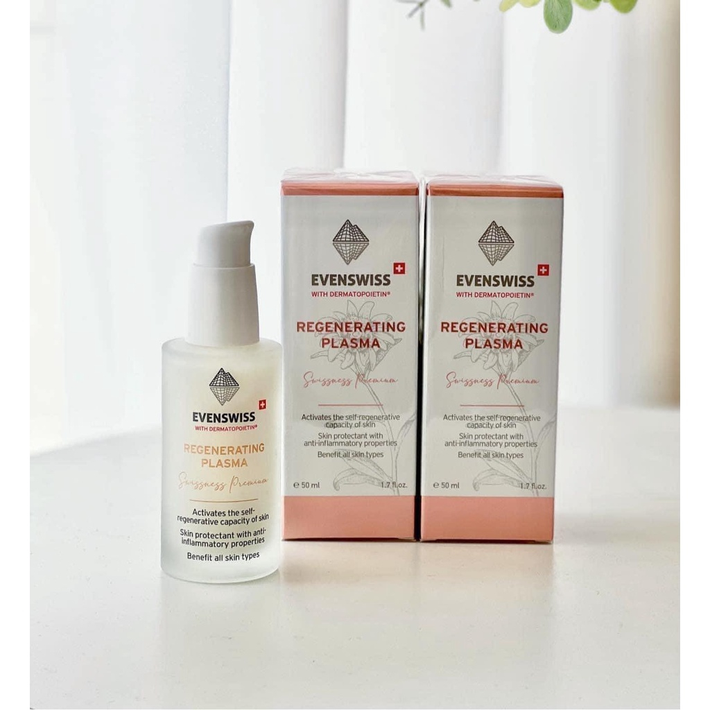 Huyết tương phục hồi Evenswiss Regenerating Plasma serum Evenswiss làm dịu phục hồi da dung tích 50ml và 100ml