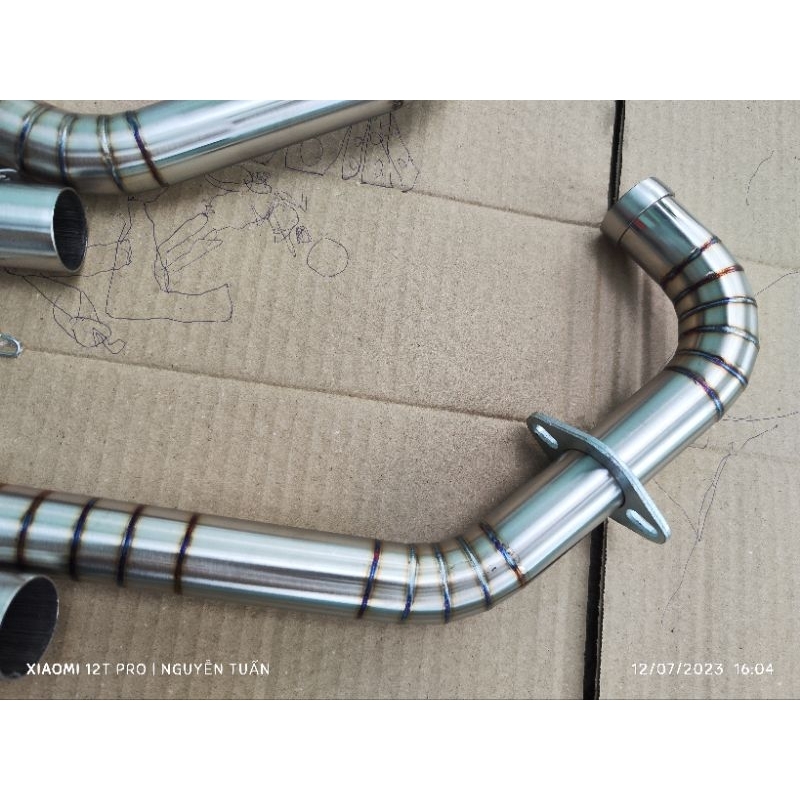 Cổ 2 khúc Inox 304 Hàng Gia Công Size 32-51 và 34-51 Ex135-150