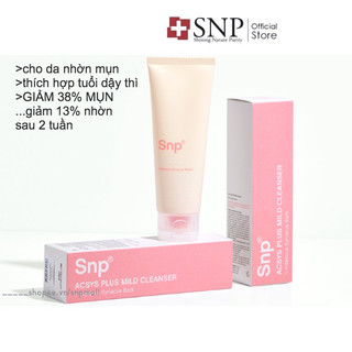 Sữa Rửa Mặt Cho Da Mụn SNP Acsys Plus Mild Cleanser Sạch Sâu Ngăn Ngừa Mụn Giữ Ẩm 120ml