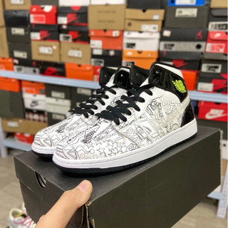 Giày air jordan 1 mid "diy"
