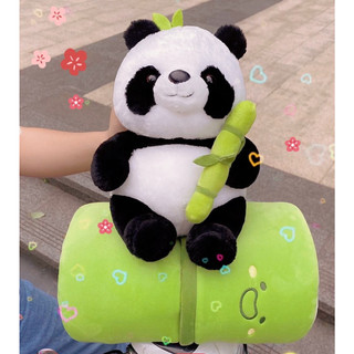 Gấu bông Gấu trúc ống tre 2 trong 1 cute, gấu trúc ôm trúc đáng yêu