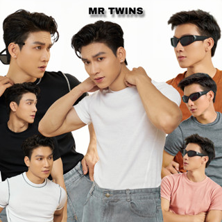 Áo Thun Nam Cổ Tròn Tay Ngắn Cotton Gân Form Body Tập Gym, Đi Chơi, Đi Tiệc Thương HIệu MrTwins®