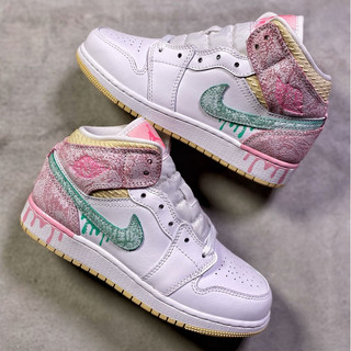 Giày air jordan 1 mid "ice cream"