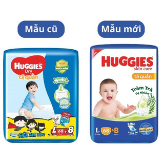 [MẪU MỚI TẶNG 6 MIẾNG]BỈM HUGGIES TÃ QUẦN M74 /L68/XL60/XXL54 TẶNG 8 MIẾNG MẪU MỚI TRÀM TRÀ